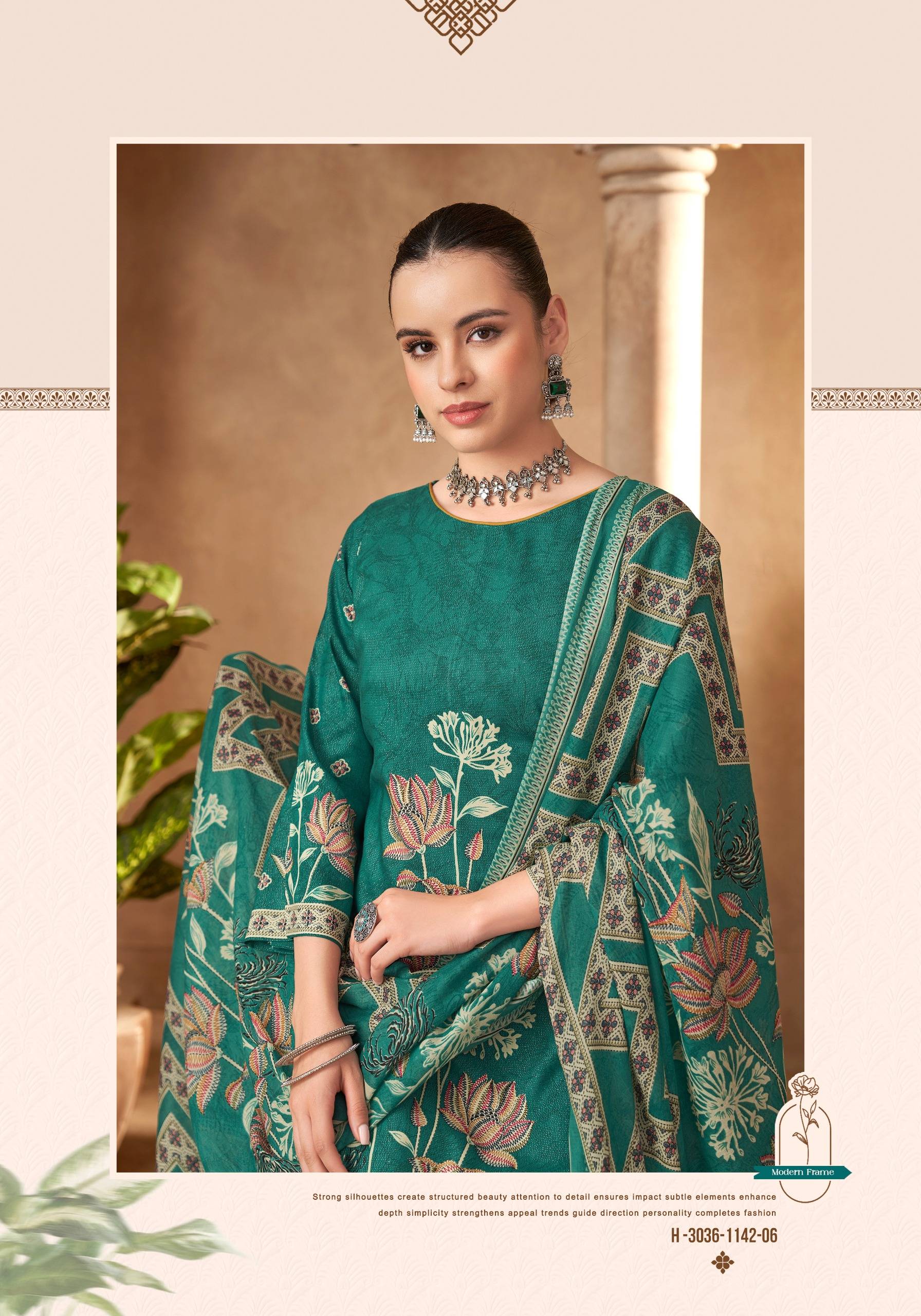 ROSEY-5 By Harshit Fashion Hub 3036-1142-01 To 3036-1142-06 Series 